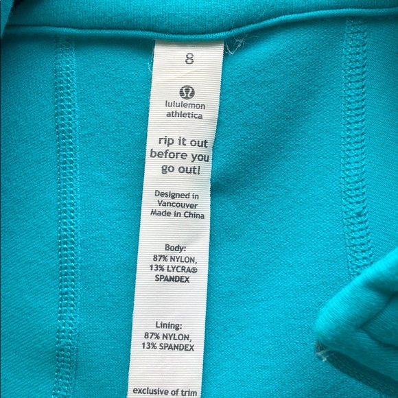 Lululemon Shape Jacket Sz 8 Full Zip Luon EUC - Picture 9 of 9